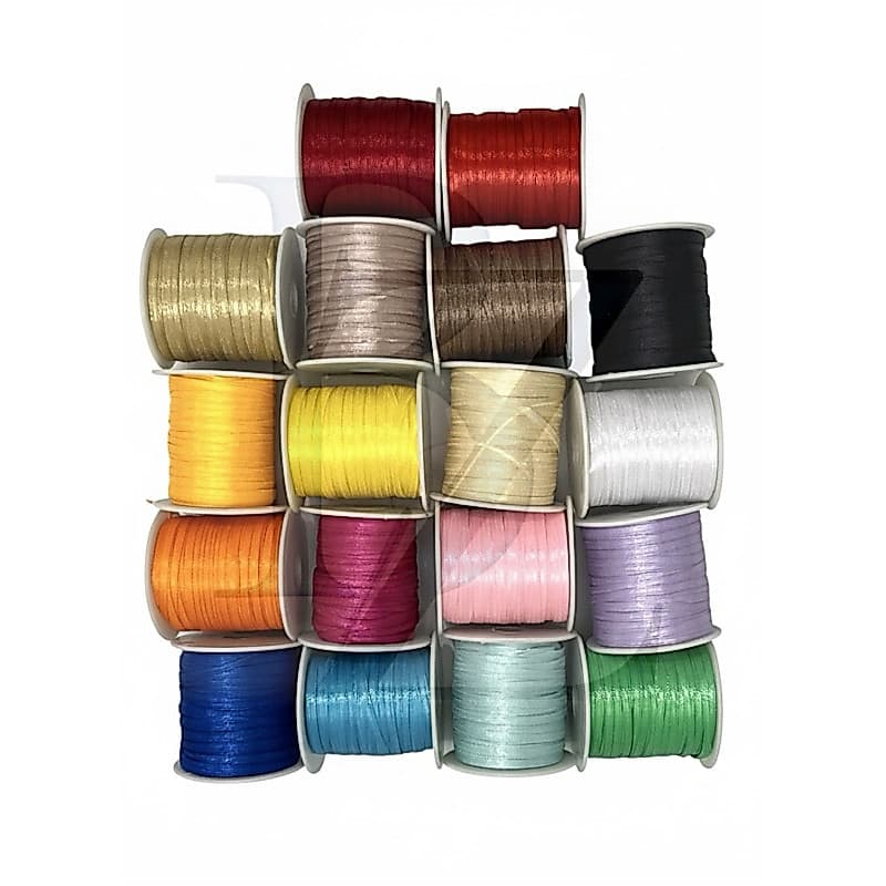 Fita de Cetim Lisa - 4mm/100m - Numero 0 - Diversas Cores