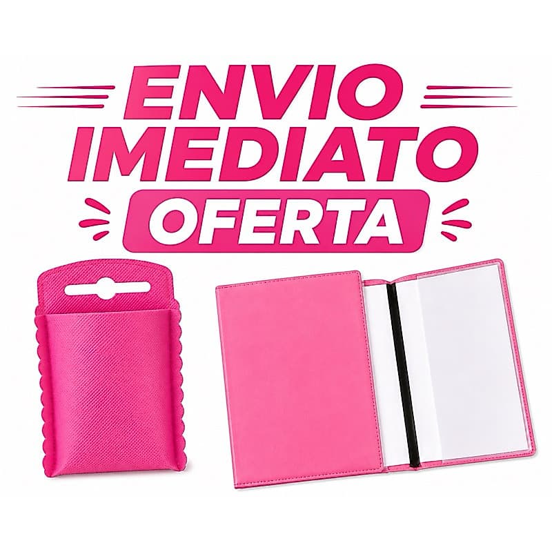 Kit carteira porta documentos pvc e lixeirinha para carro tnt feminino e masculino pratico organizado