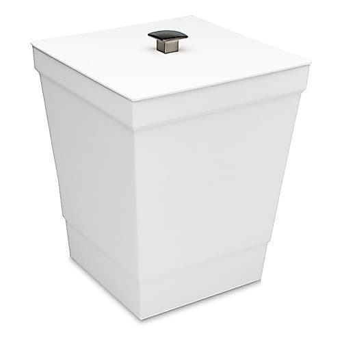 Lixeira Banheiro Cozinha De Luxo 6,5 Litros Stolf Cor Branca
