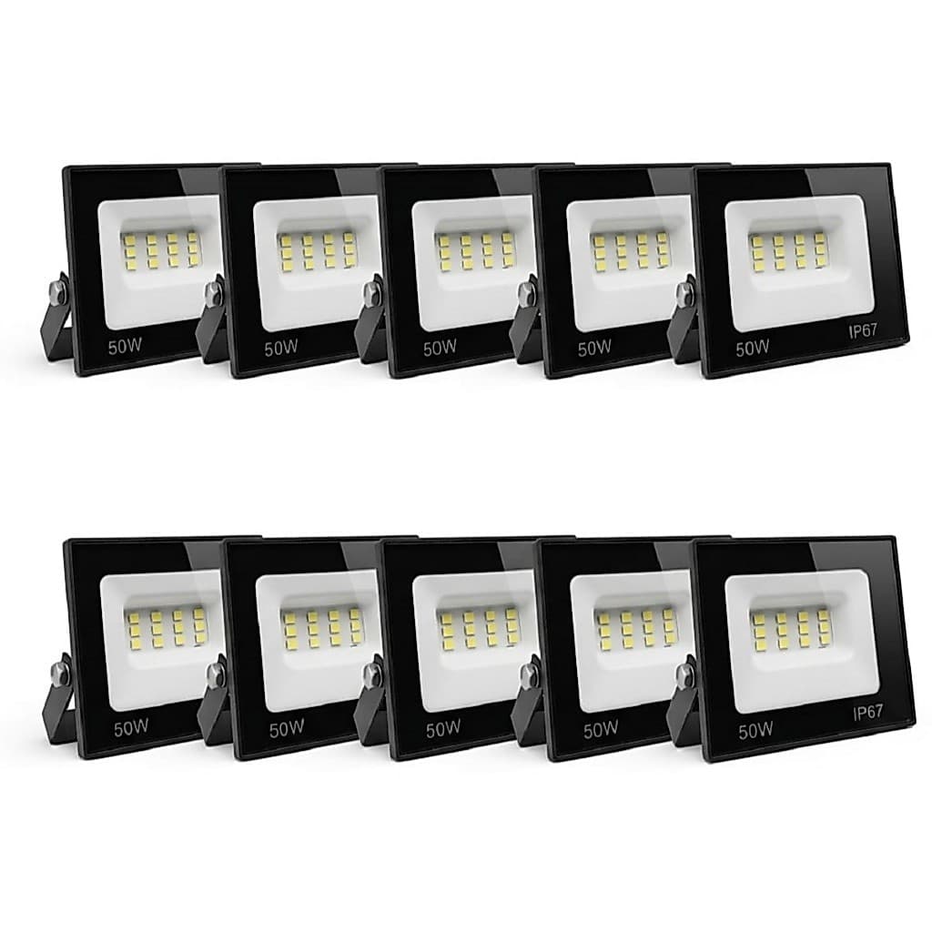 Refletor Led 50w Smd Prova D Água Ip67 Holofote 6500k  KIT 4 / KIT 10
