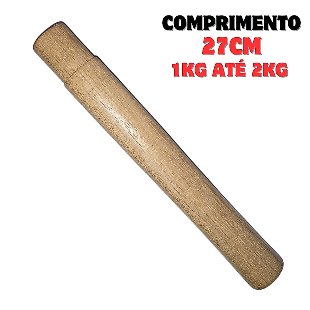 Cabo para marreta 27cm reforçado 1kg até 2kg