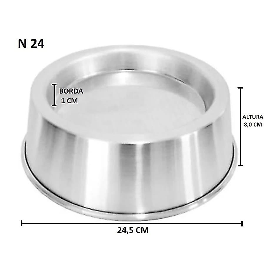 Forma Bolo Ballerine Piscina Vulcao Em Aluminio N 24