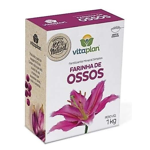 Fertilizante Mineral Simples Farinha de Ossos 1kg - Vitaplan