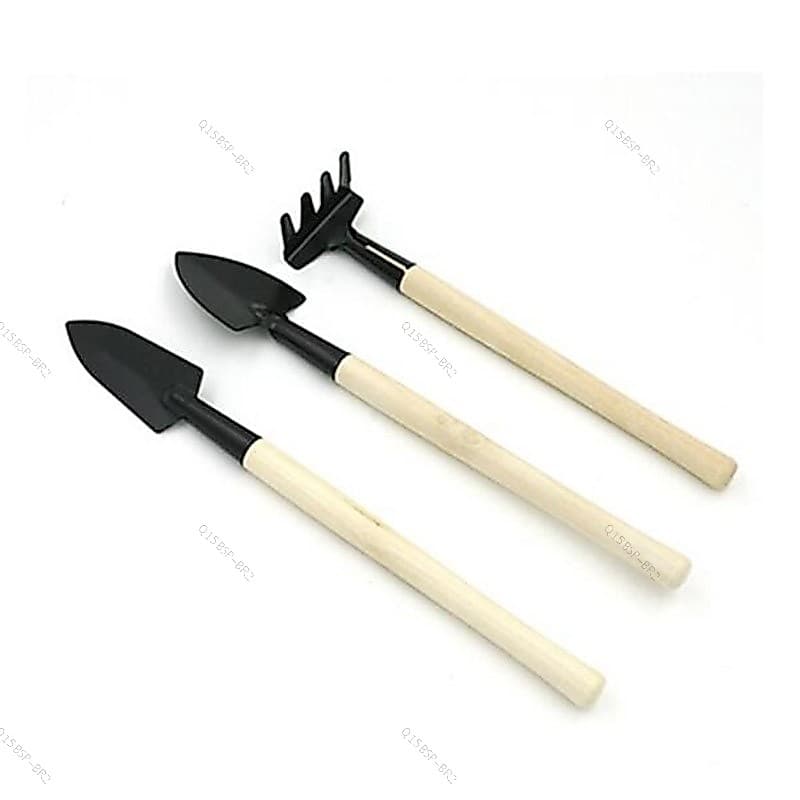 3 Pçs/set Mini Ferramenta De Jardinagem Ferramentas De Plantador De Jardim De Três Peças Pá/Rake/Prateleira BR15B2