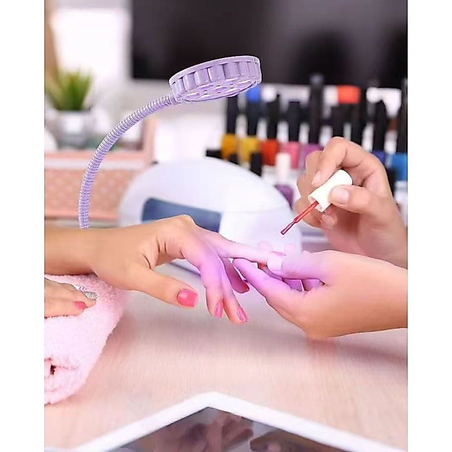 Mini Luminária LED UV Flexível Com Presilha Secador de Unha Gel Soft Gel Portátil Mesa Nail Art
