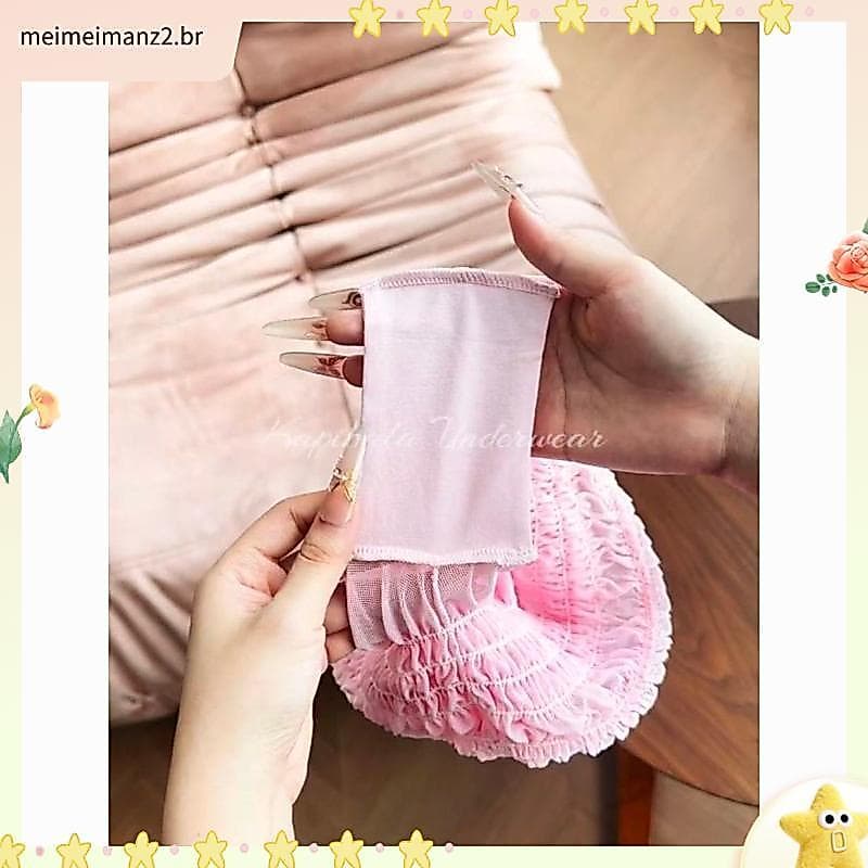 Japonês doce bonito menina malha calcinha de renda Floral Bowknot leve confortável respirável Briefs novo estilo