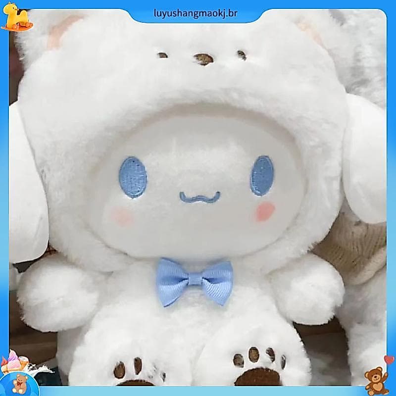 Pacha cão brinquedo de pelúcia urso branco kuromi canela cão boneca namorada feminina presente aniversário para menina k