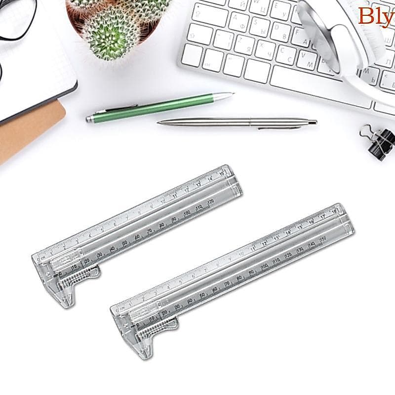 Bly Mini Deslizantes De Plástico Vernier Caliper Medidor Ferramenta De Medida Régua 0-150mm 180mm