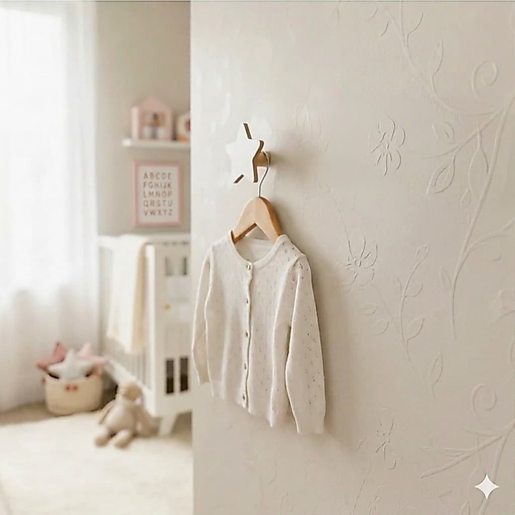 1 Gancho pendurador de parede decoração quarto Estrela 1Es6