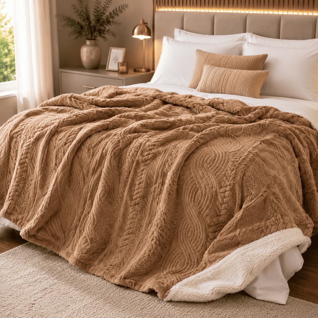 Cobertor Manta Sherpa Gigante 2,10x1,90 Extra Quente Ultra Macio Dupla Face