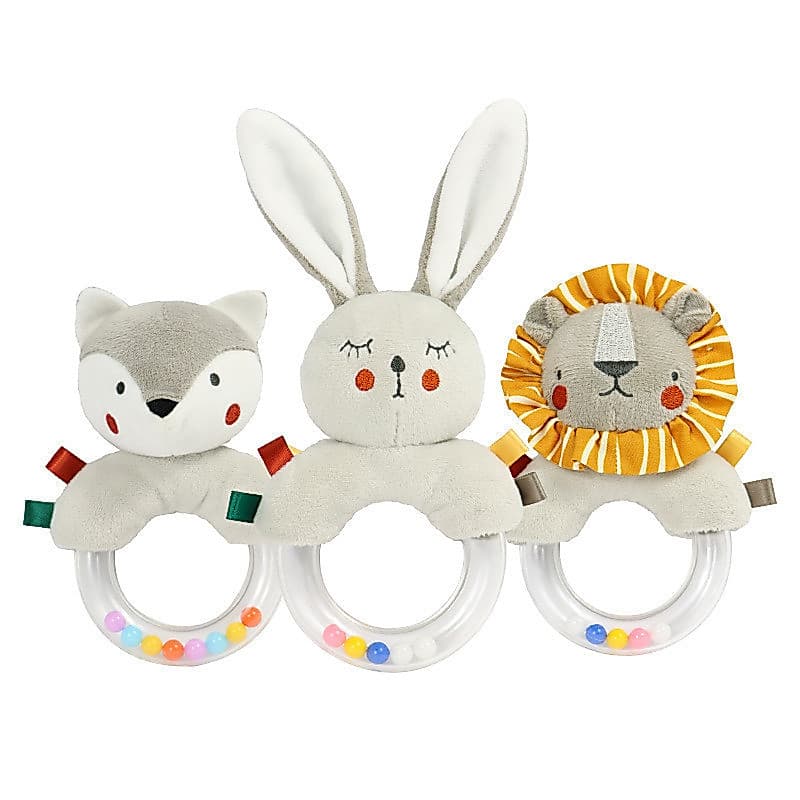 Chocalho de Pelúcia Macia para Bebês, Brinquedo Sensorial Educacional em Forma de Animal, Adequado para o Natal G ZYJ1 P