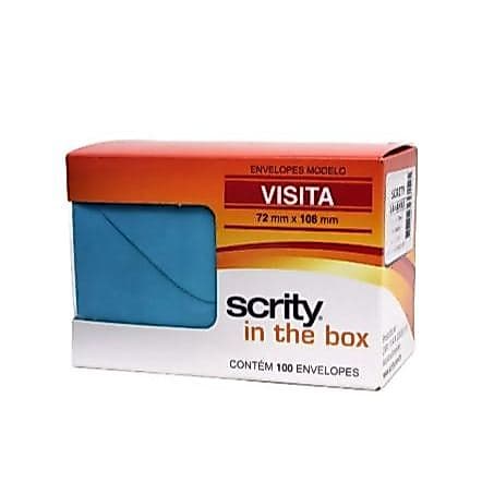 Envelope Visita 72x108 Papel 80g 100 Unidades - Scrity