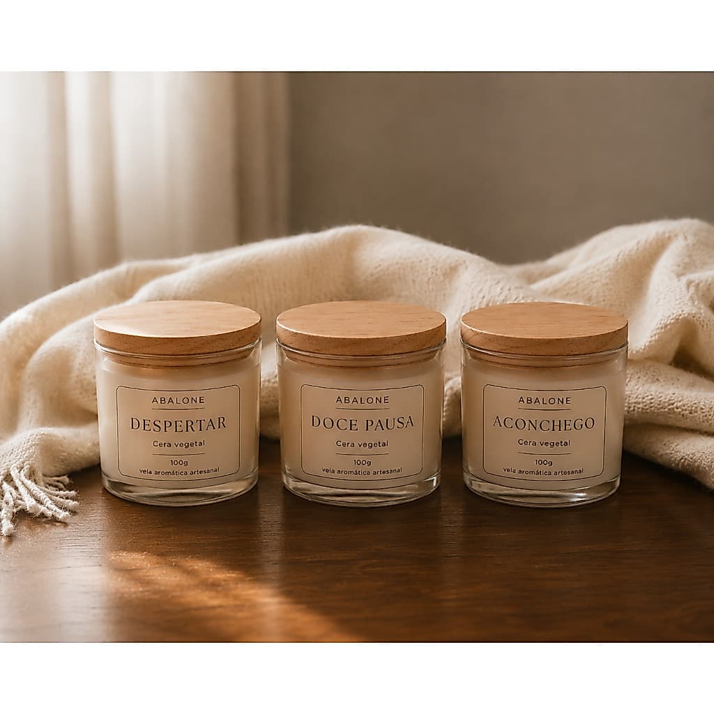Vela Aromática Artesanal 100g – Coleção Inverno