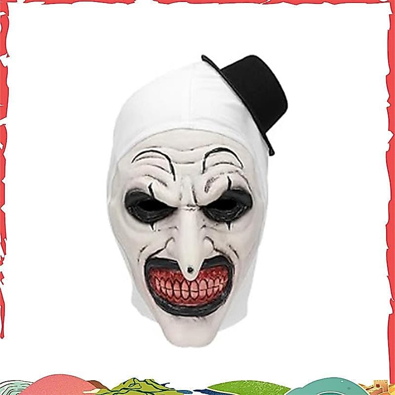 Halloween Terrificador Máscara Palhaço Assustador Coringa Traje Horror Assustadora Para Adultos Homens Mulheres Igaldjur