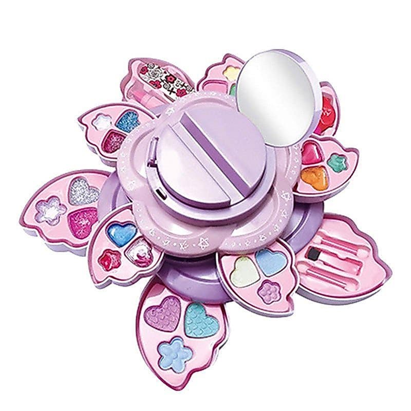 Conjunto de Brinquedos de Maquiagem para Meninas, Cosméticos de Beleza Rotativos e Laváveis, Melhor Presente de Aniversá