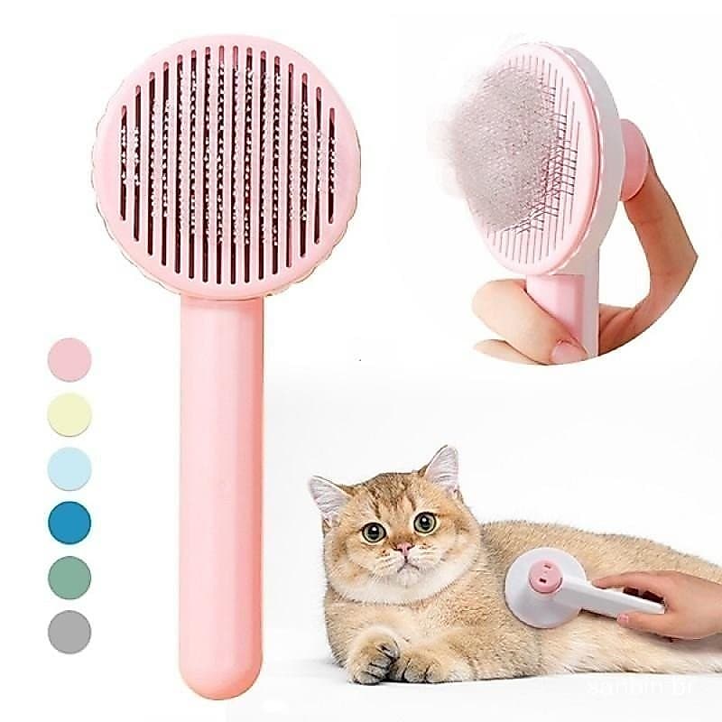 Pente Para Remoção De Pelos De Animais De Estimação , Escova Autolimpante , Removedor Cães Raspador , Ferramenta De Tosa