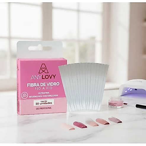 Fibra de Vidro Ultra Fina Anylovy 50 Tufos alongamento Unhas