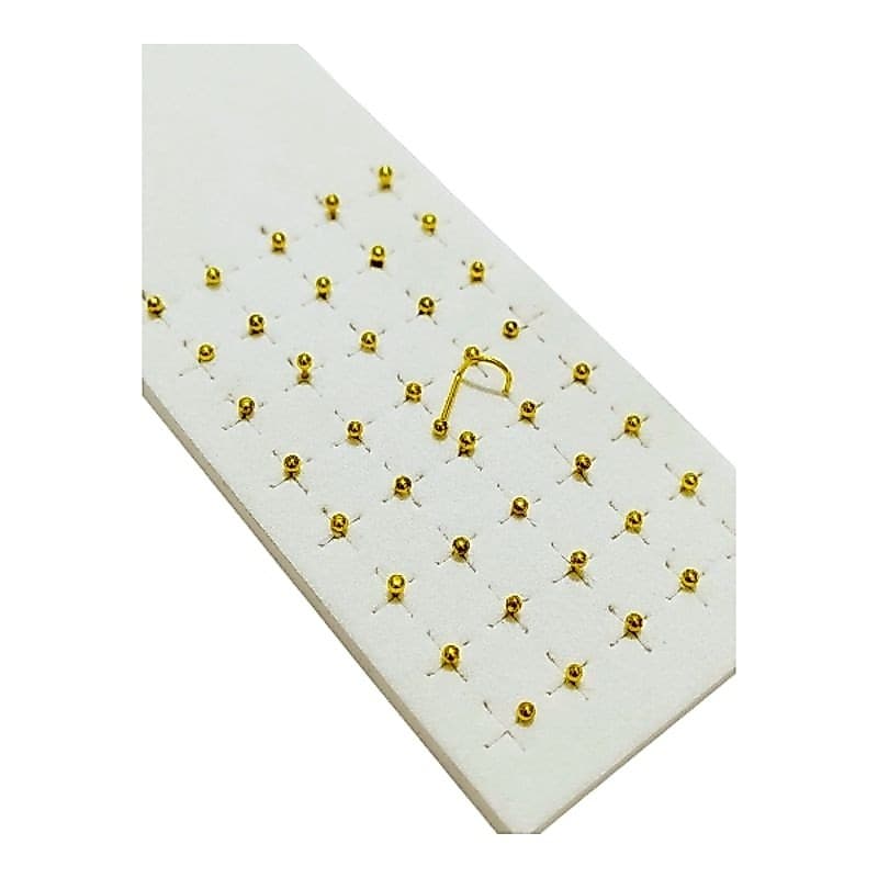 piercing de nariz torto bolinha esfera dourado anzol nostril 40 unidades caixinha moda
