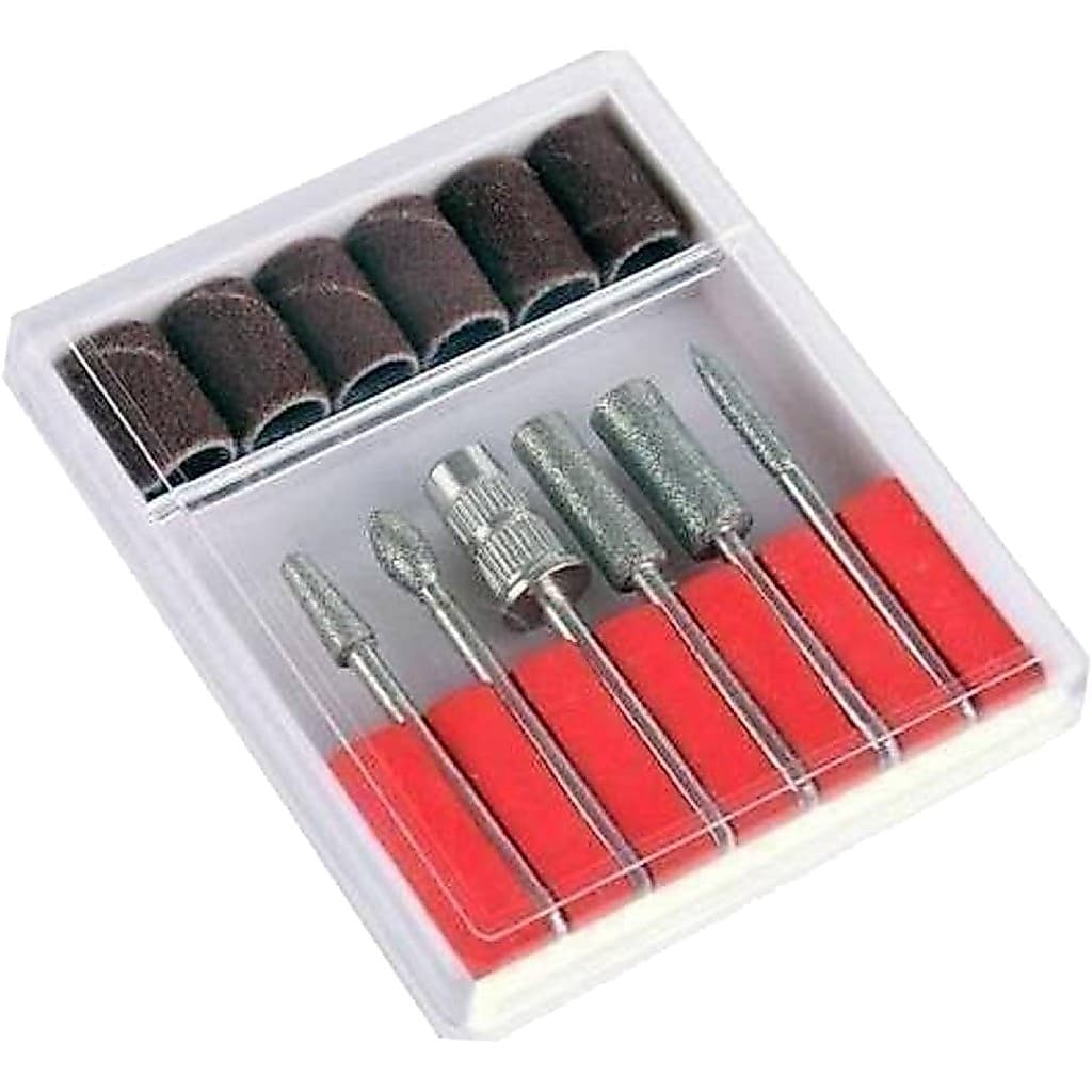Kit 6 Brocas + 6 Lixas Para Lixa Elétrica Refil