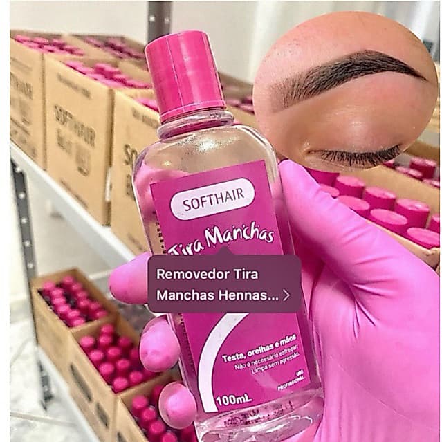 Removedor de Henna Soft Hair Frasco Rosa 100ml
