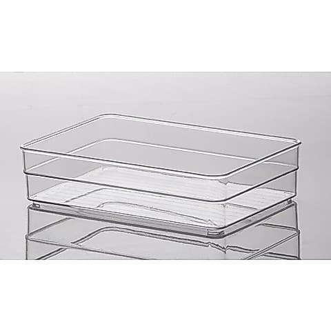 Organizador diamond 22,5x 15x 5,2cm cristal