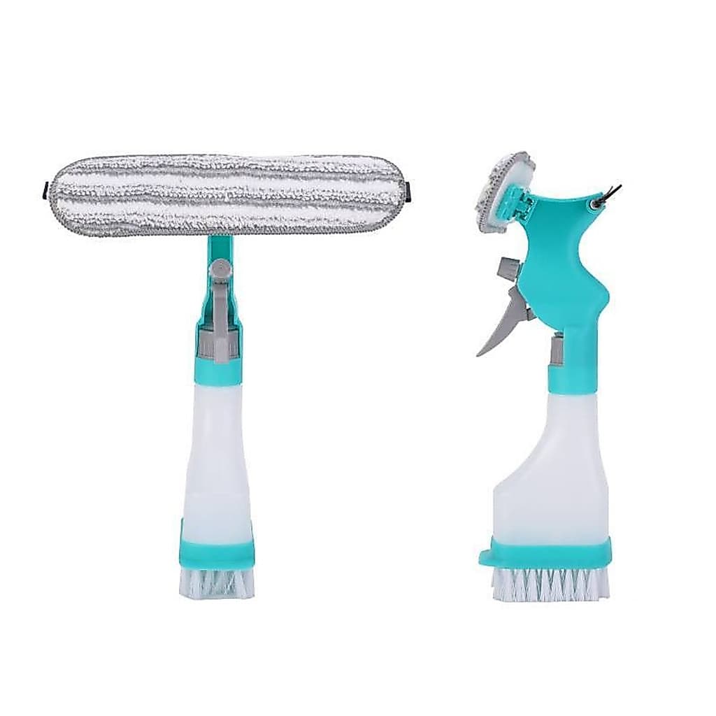Rodo Limpa Vidros Multifuncional 3 Em 1 Ou Limpa Vidros 4 Em 1 Spray Limpeza Ideal