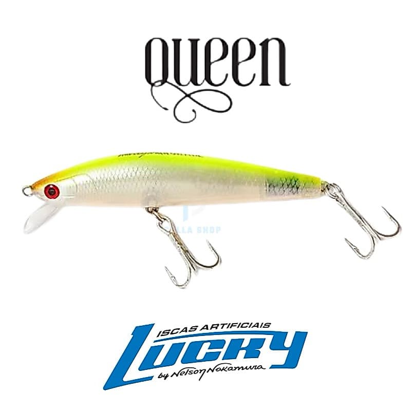 Isca Queen 70 Nelson Nakamura - 7cm / 6g  (Lucky Original) Todas as Cores - Tucunaré Robalo Traíra Dourado