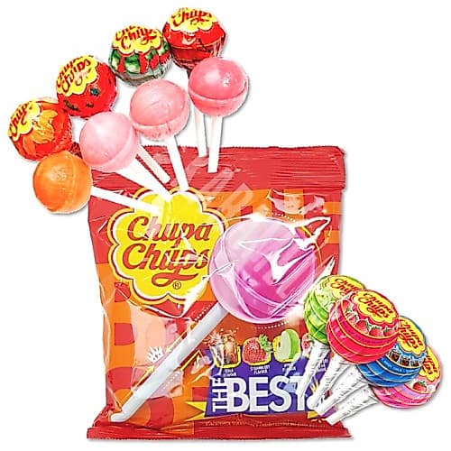 Chupa Chups Pirulito Com Corante Natural Pacote Com 50 Unidades