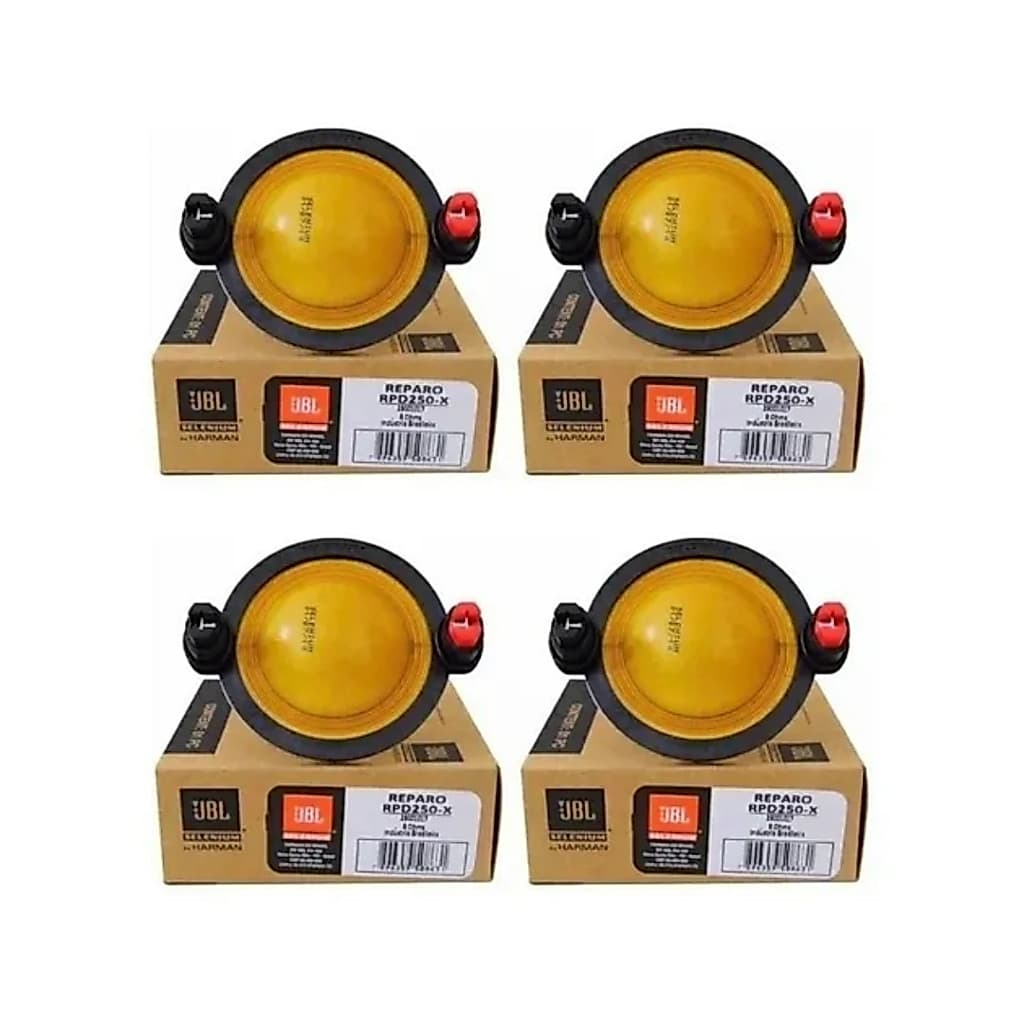 Kit 4 Reparo Original P/ D 250-x Jbl Selenium D250-x Corneta