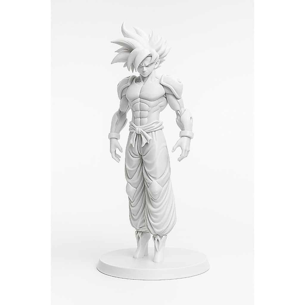 Escultura Goku Mecha Super Sayajin Dragon Ball Item Colecionador l Impressão 3D l 10cm Altura