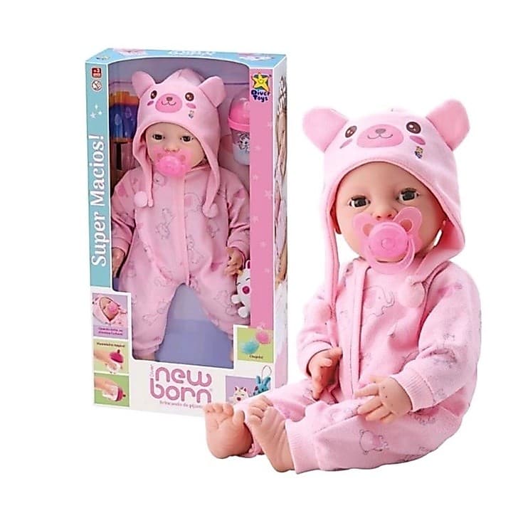 New born-brincado de pijama divertoys menina ou menino