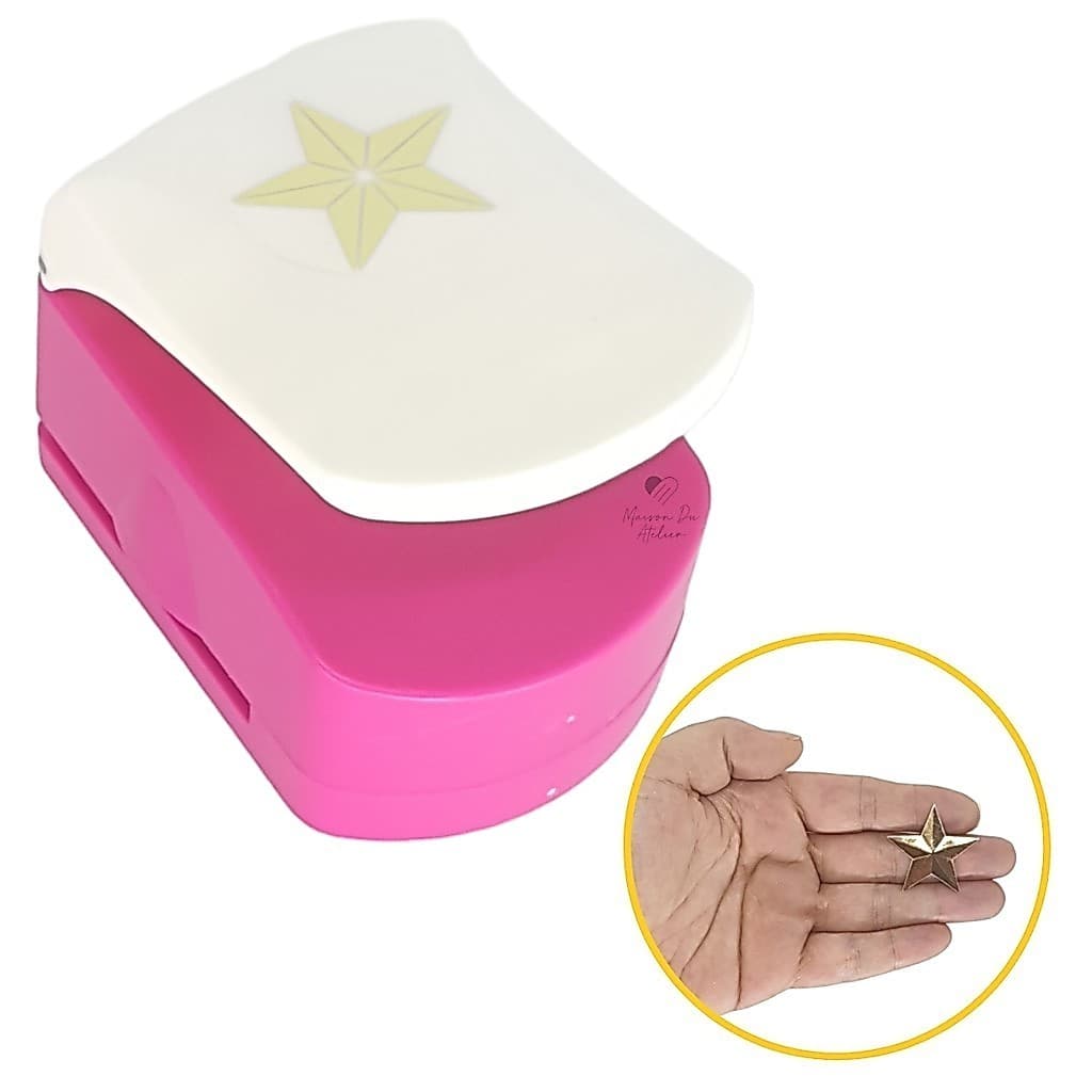 Furador para Papel 32mm Scrapbook Artesanato Estrela Emboss