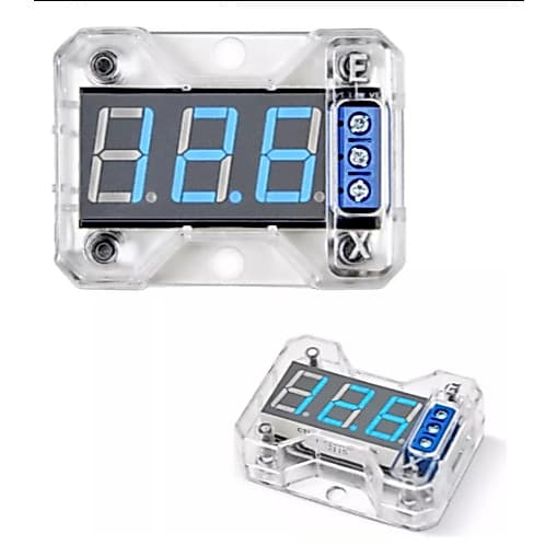 Voltímetro Vex-1 Banda Medidor Digital Expert Led Azul Autom