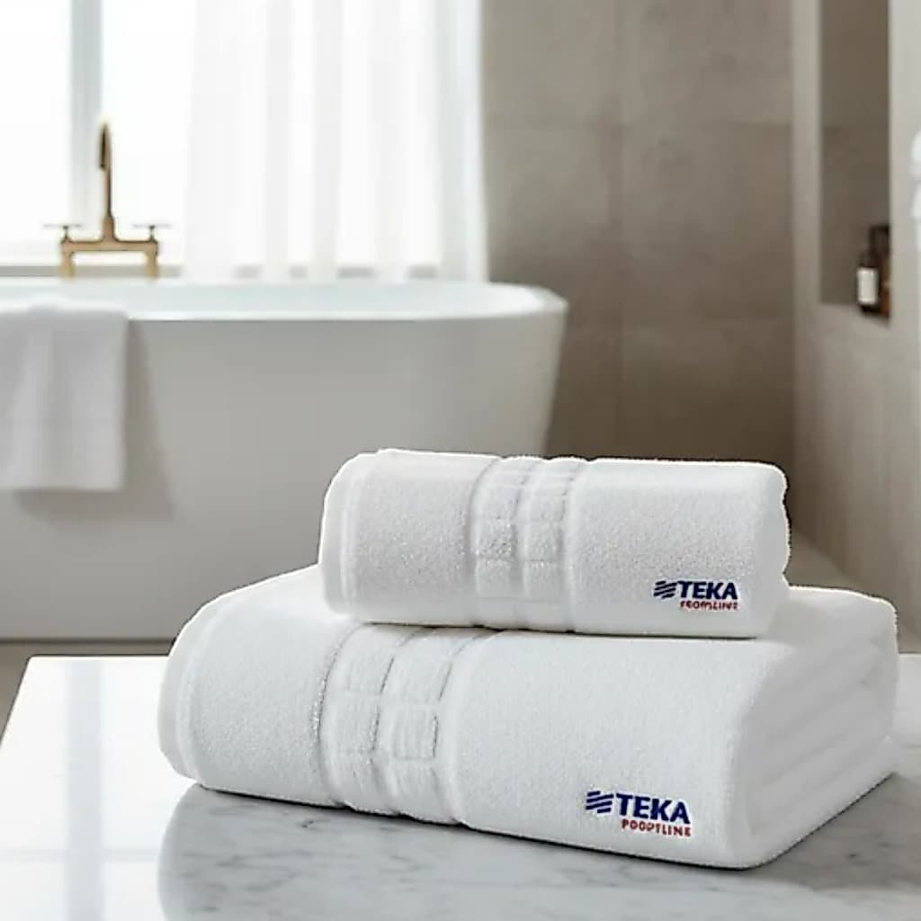 Jogo 2 Toalhas Banho e Rosto Branca Hotel Profissional Gigante 500g/m² Teka