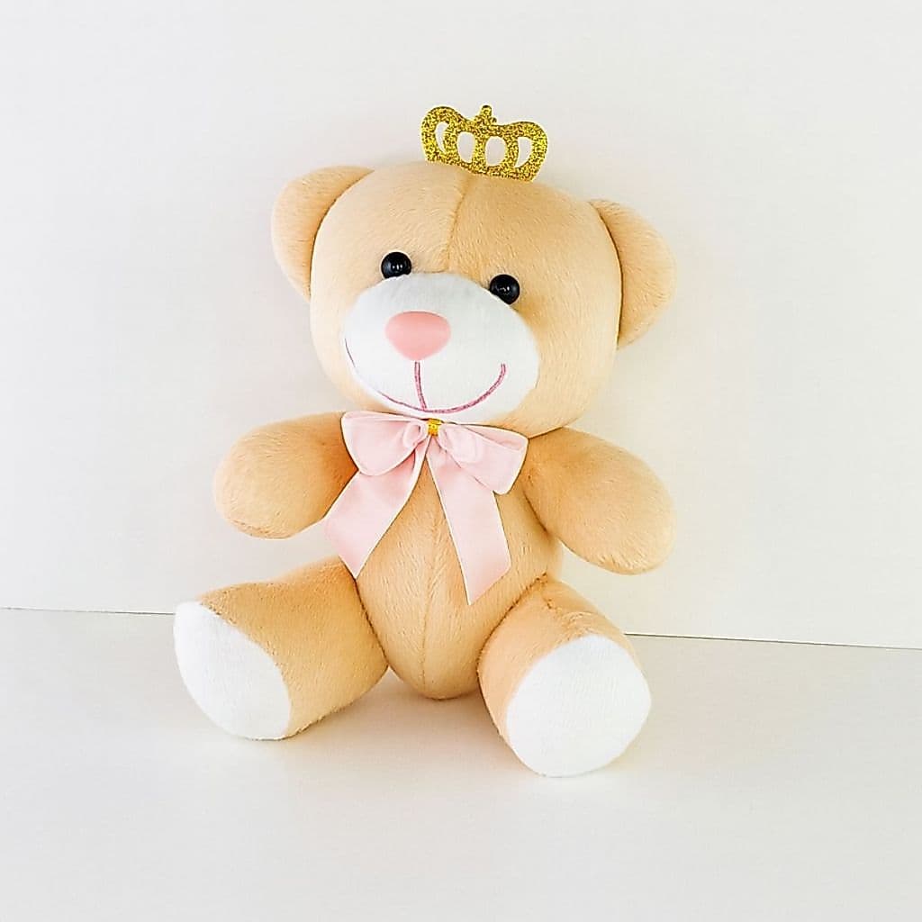Urso De Pelúcia Articulado Rosa Avulso- Brinquedo De Pelúcia Infantil Urso Para Nichos E Presentes