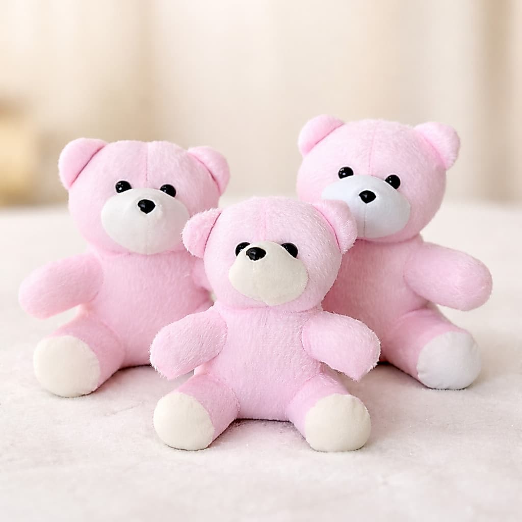 Trio de Ursinhos Nicho Quarto Pelucia