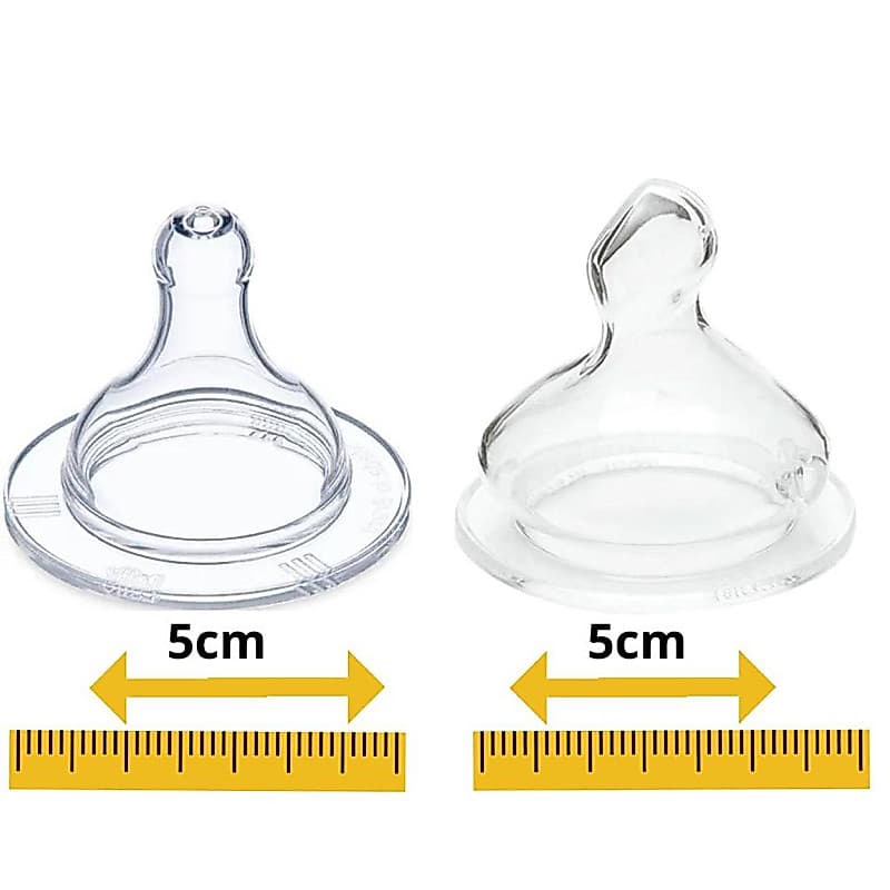 Bico Super De Mamadeira Grande Big 100% Silicone Redondo ou Ortodôntico Tamanho 2