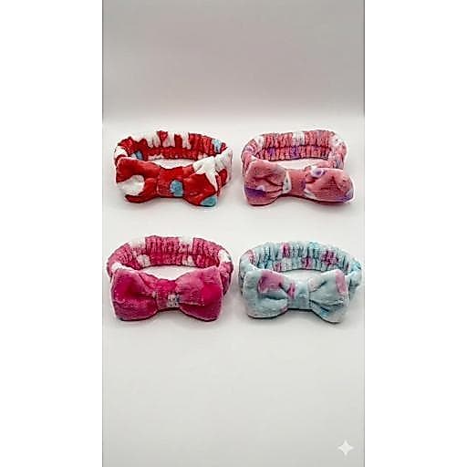 Faixa de Laço Maquiagem Make up Tiara Cabelo Rosto Limpo Faixa para Maquiagem