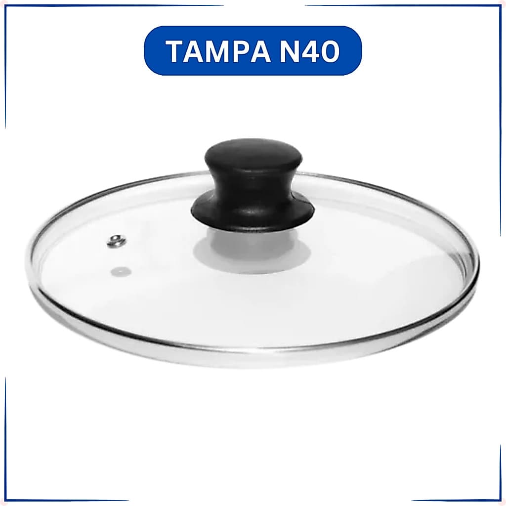 Tampa de Vidro N40 Com Válvula Panela Caçarola