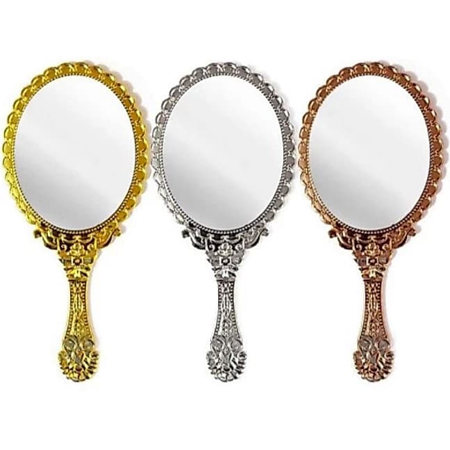 Kit 3/5 Espelho De Mão Provençal Princesas Para Maquiagem