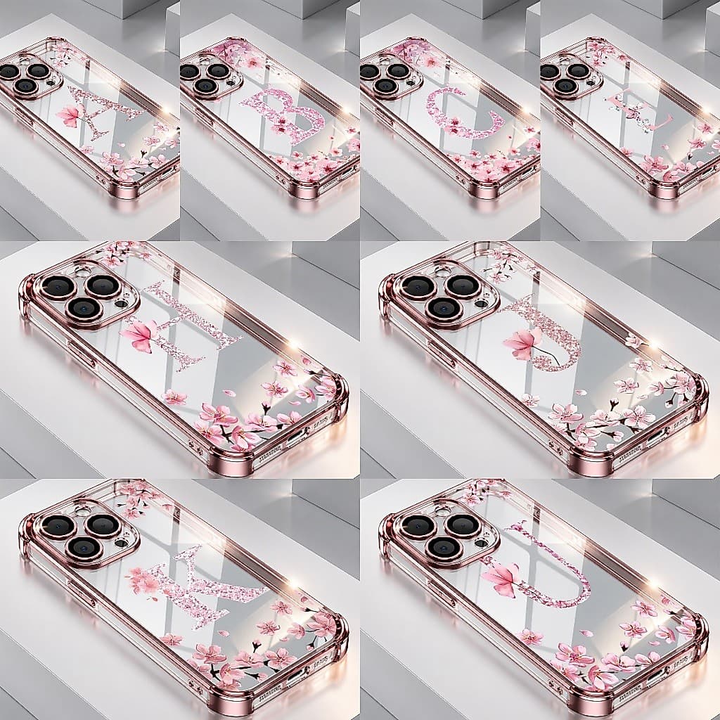 com 26 Letras Capa Para iPhone 11 PRO MAX  Galvanoplastia Personalização Transparente Capinha