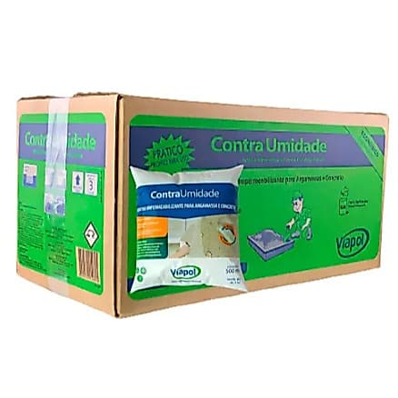 Contra Umidade Viapol 18 l Impermeabilizante p/ Parede, Mofo, Bolor, Capilaridade, Interno/Externo