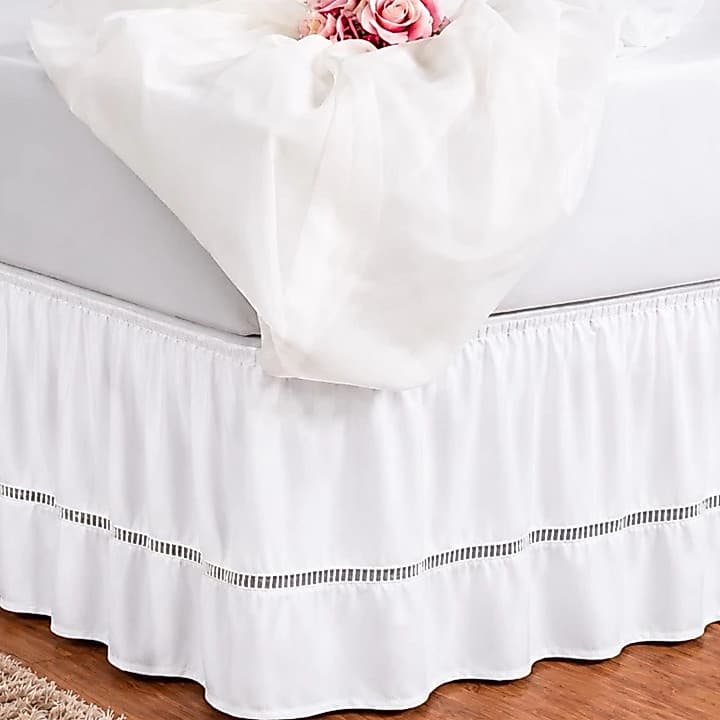 Saia Para Cama Box Casal Padráo Ponto Palito Ajustável
