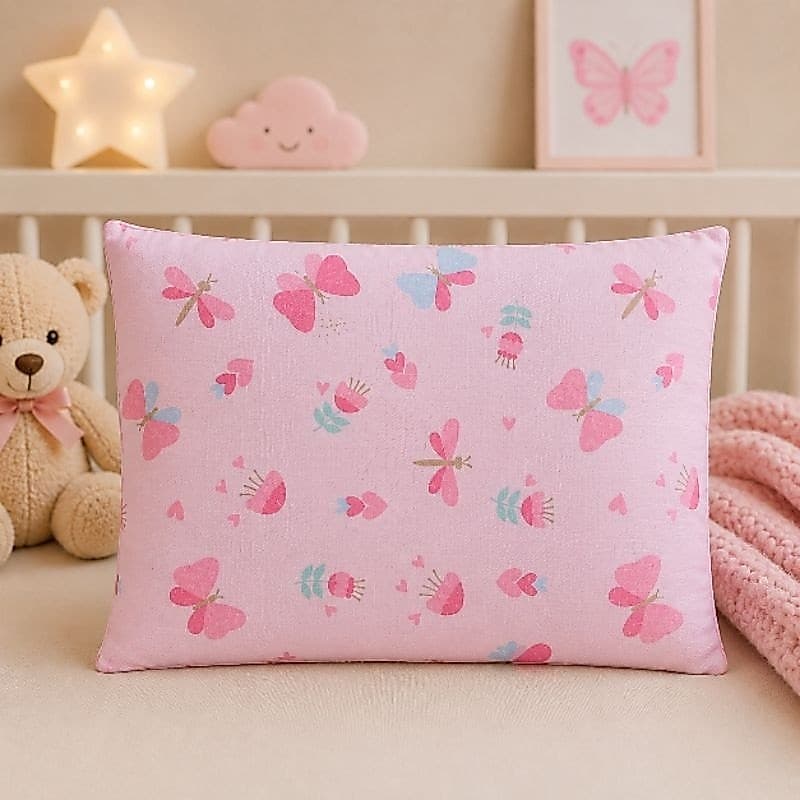 Travesseiro Bebê Antisufocante Antialérgico Respirável Com Furos 29x19x03 cm Enxoval Presente Maternidade