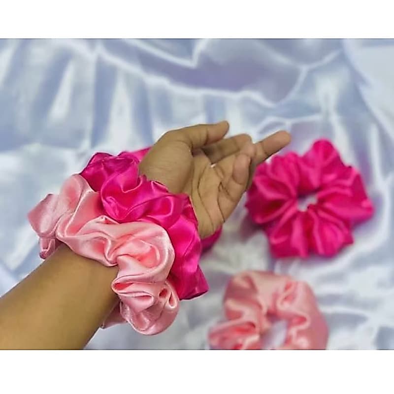 KIT 24 Xuxinha de CETIM - xuchinha Cabelo - Elastico de cabelo -  - Scrunchies Anti frizz cabelos lisos e cacheados