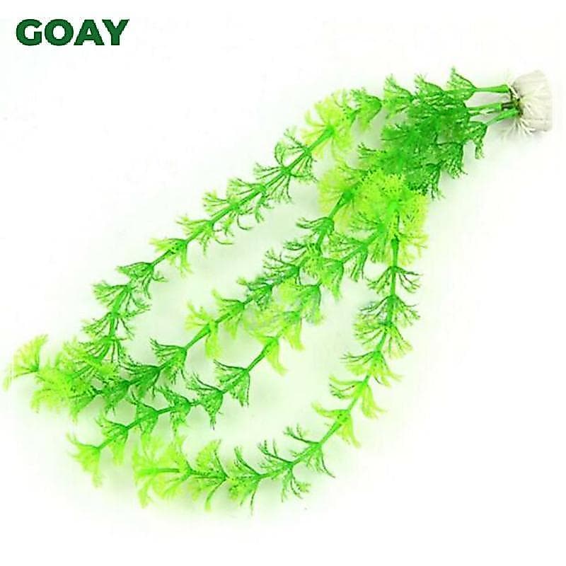 Madeira 12 " Grama De Água Longa Planta Artificial Ornamento De Plástico Tanque De Peixes Decoração De Aquário fameing