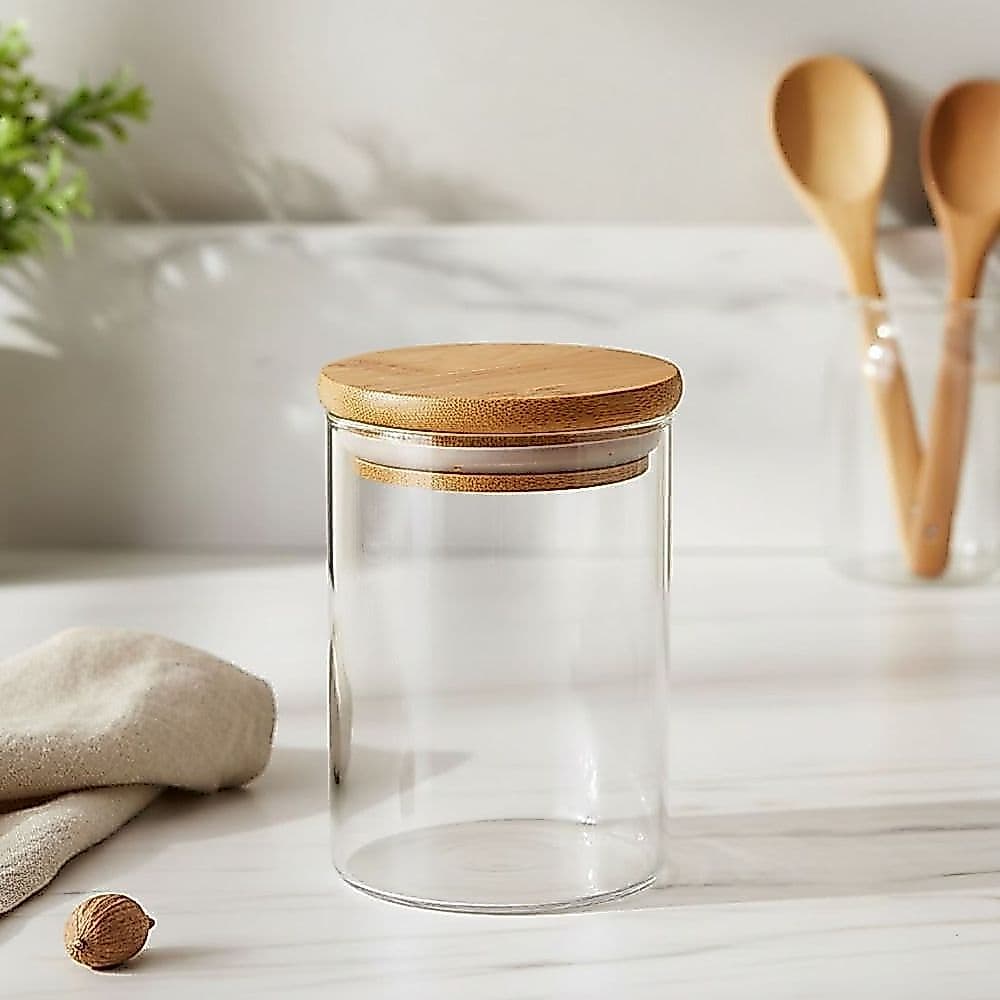 Pote Hermético Vidro Com Tampa Para Mantimentos/Alimentos Borossilicato