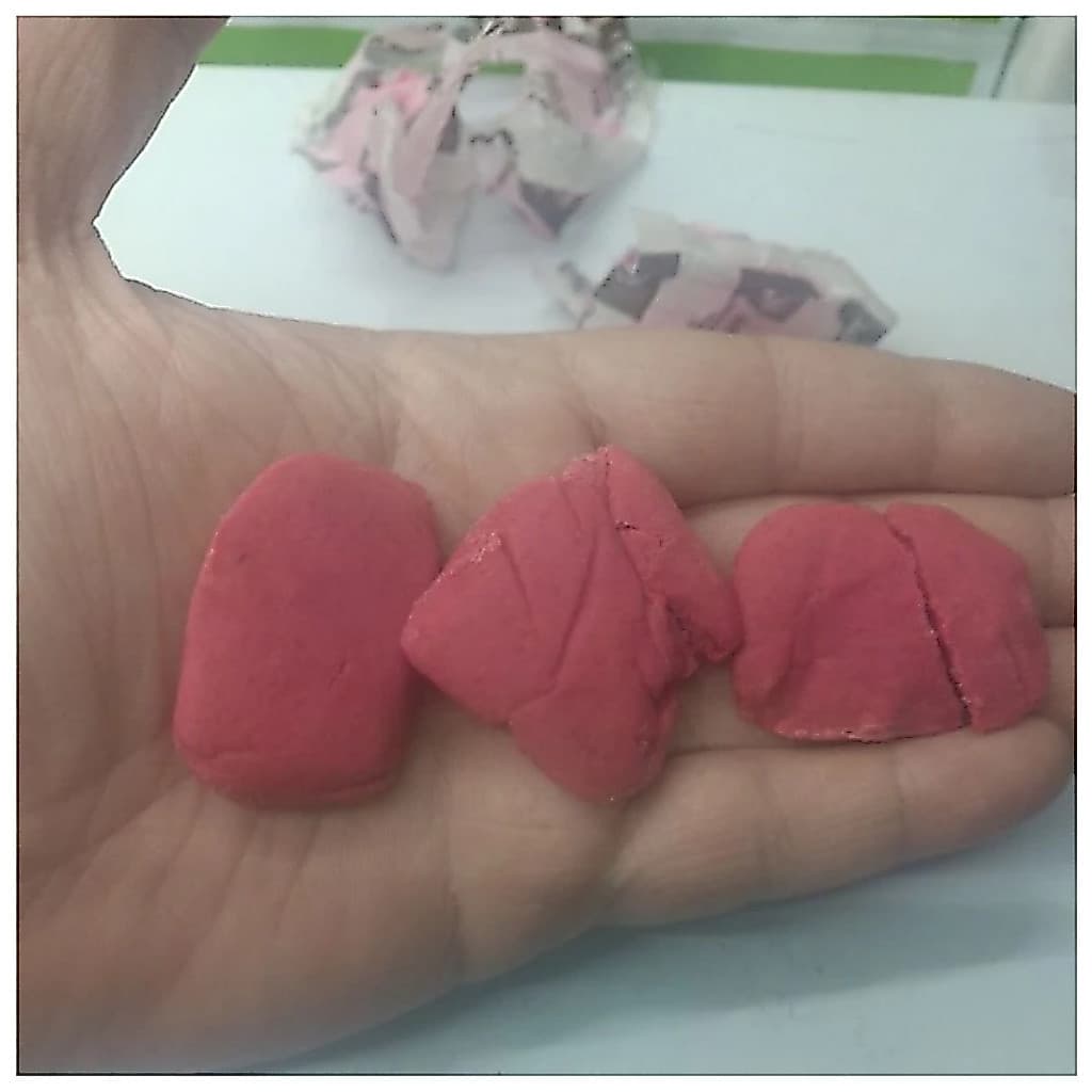 macio e rosa chicletinho ou bolacha macia e rosa makki soft bait contem 20un 10gr cada total 200gr no pacote