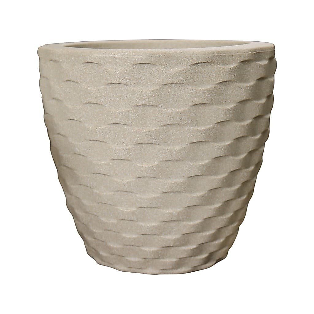 Vaso Elo Redondo 22 cor Cimento 22cm x 24cm
