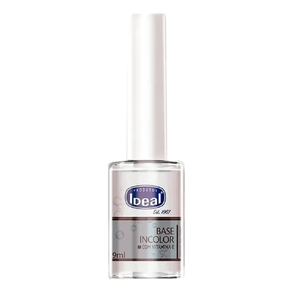 Base Incolor Para Unhas Com Vitamina E Ideal 9ml Incolor